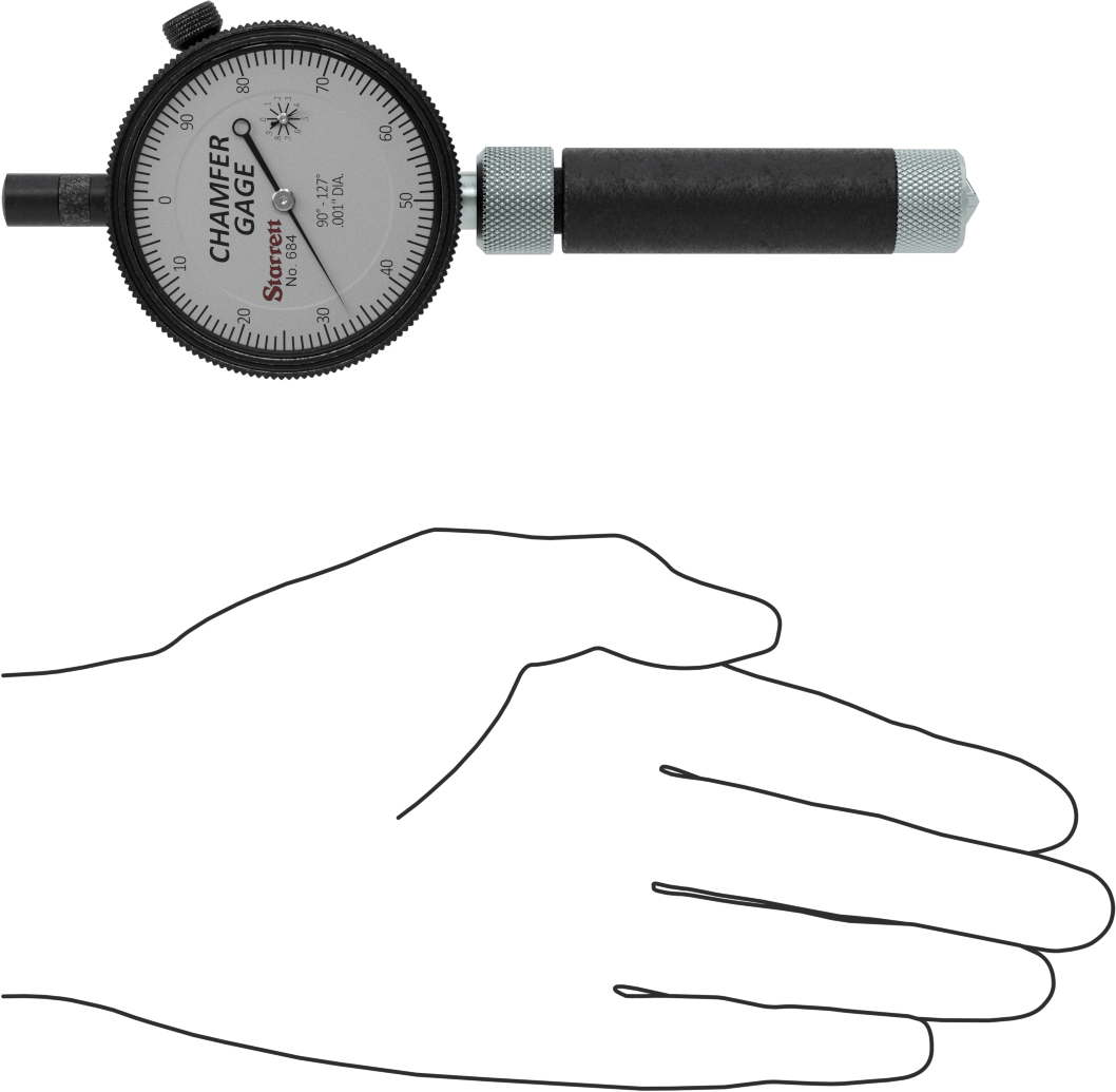 Starrett Ölçer, Model 684-1Z Pah Ölçer, 0“ ila 0,38” Ölçüm Aralığı