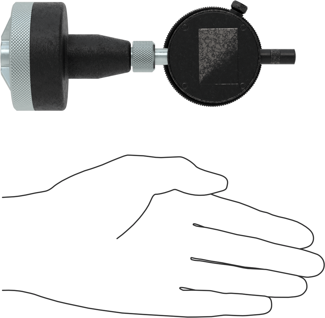 Starrett Ölçer, Model Numarası 684-4Z Pah Ölçer, 1“ ila 2” Ölçüm Aralığı