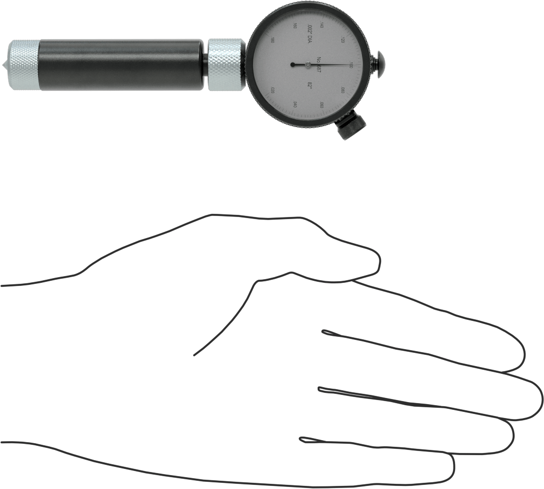 Starrett Ölçer, Havşa Matkabı, Model 687-1Z, 82 Derece, 0,02“ ila 0,17” Aralığı
