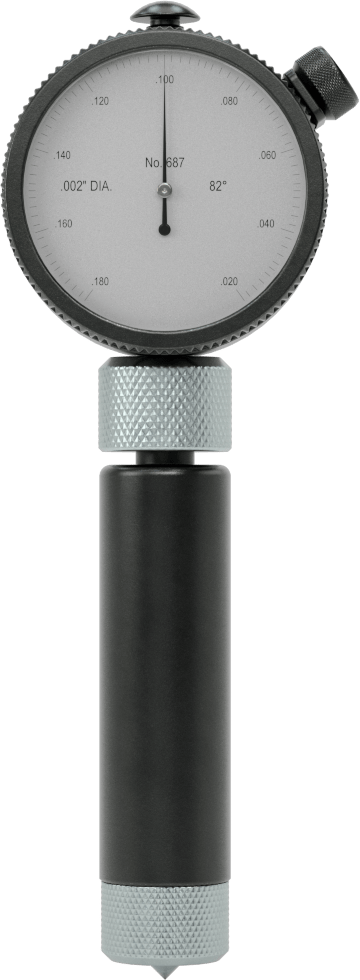 Starrett Ölçer, Havşa Matkabı, Model 687-1Z, 82 Derece, 0,02“ ila 0,17” Aralığı