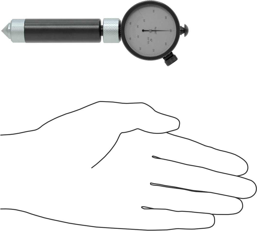 Starrett Ölçer, Havşa Matkabı, Model 687-2Z, 82 Derece, 0,16“ ila 0,36” Aralığı