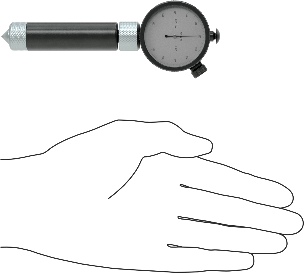 Starrett Ölçer, Havşa Matkabı, Model 689-2Z, 100 Derece, 0,16 inç - 0,36 inç Aralığı