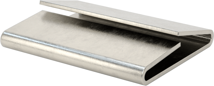 Metal Çemberleme için 304 Paslanmaz Çelik Contalar, Kapalı, 3/4" Genişlikte Çemberleme için