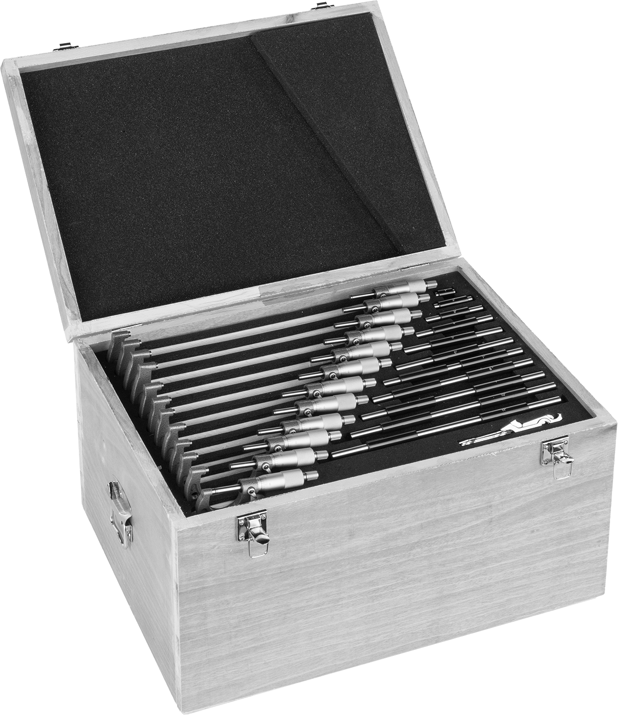 Twelve Micrometer Set