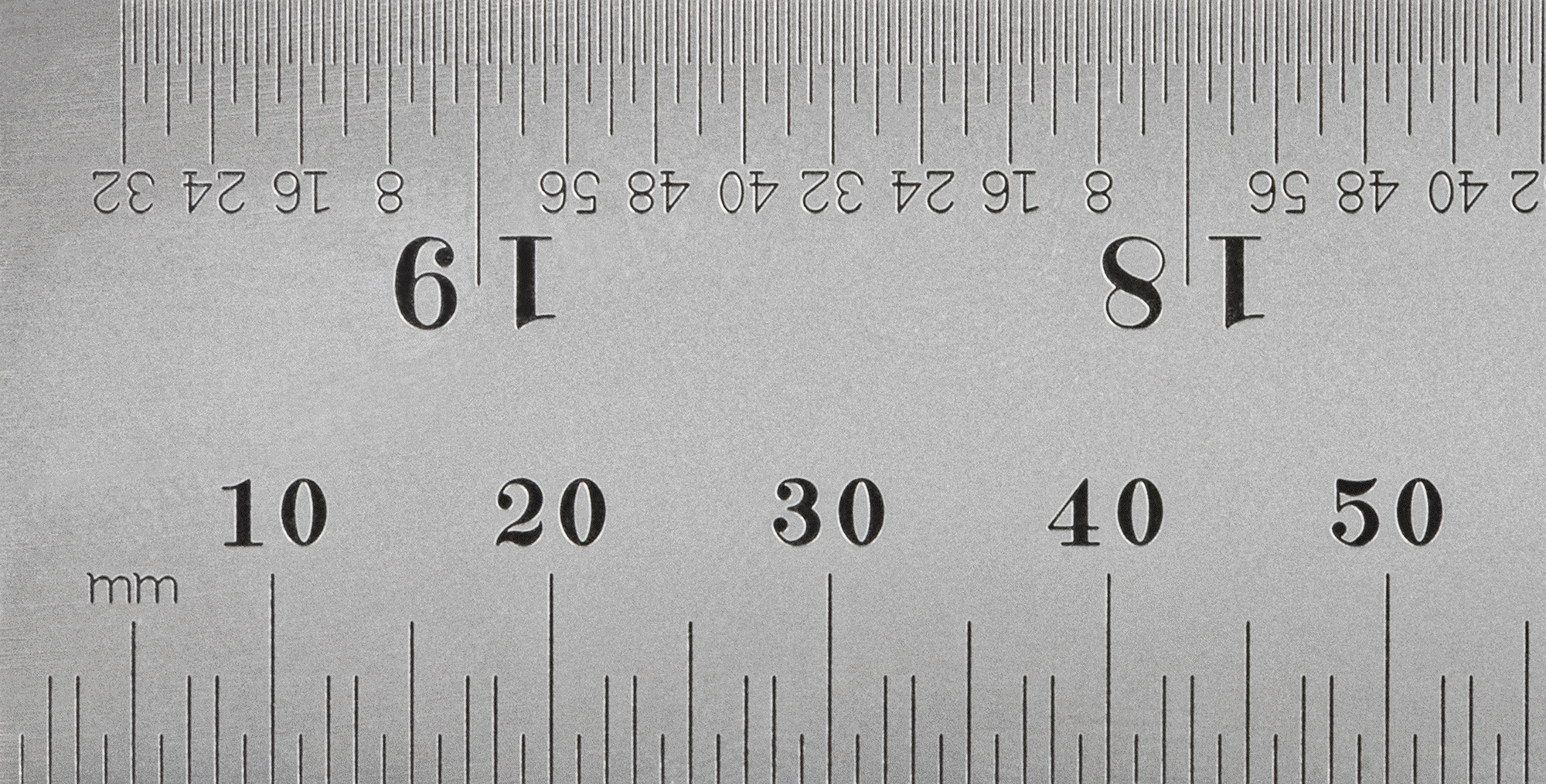 Starrett Yüksek Hassasiyetli Cetvel, 19-1/2"/500 mm Uzunluk