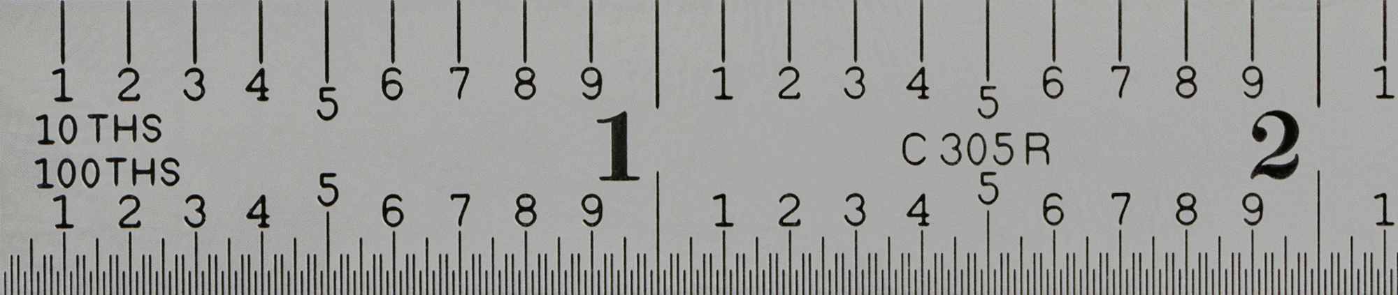 Starrett Yüksek Hassasiyetli Cetvel, Sertifikalı, 6 inç Uzunluk, 10'luk ve 100'lük Arka Ölçü İşaretleri