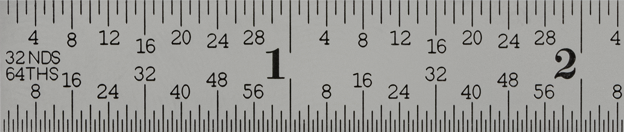 Starrett Yüksek Hassasiyetli Cetvel, Sertifikalı, 12 inç Uzunluk, 10'luk ve 100'lük Arka Ölçü İşaretleri