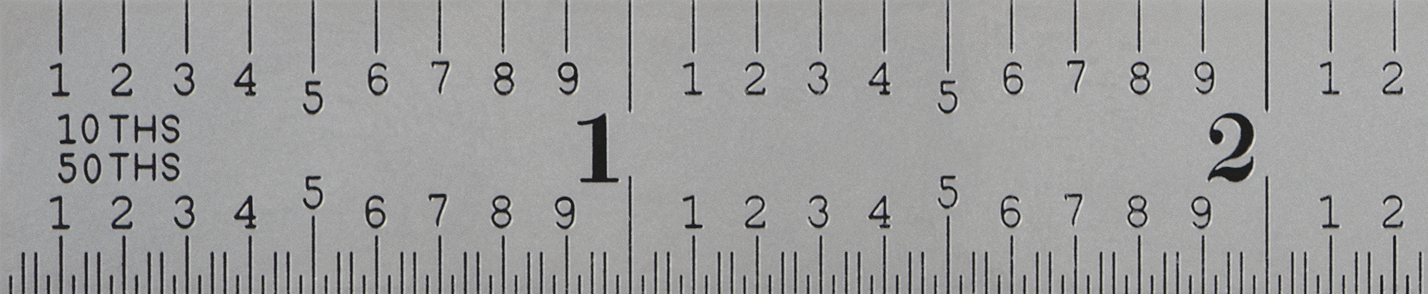 Starrett Yüksek Hassasiyetli Cetvel, Sertifikalı, 5-3/4"/150 mm Uzunluk, 10'luk ve 50'lik Ölçekler