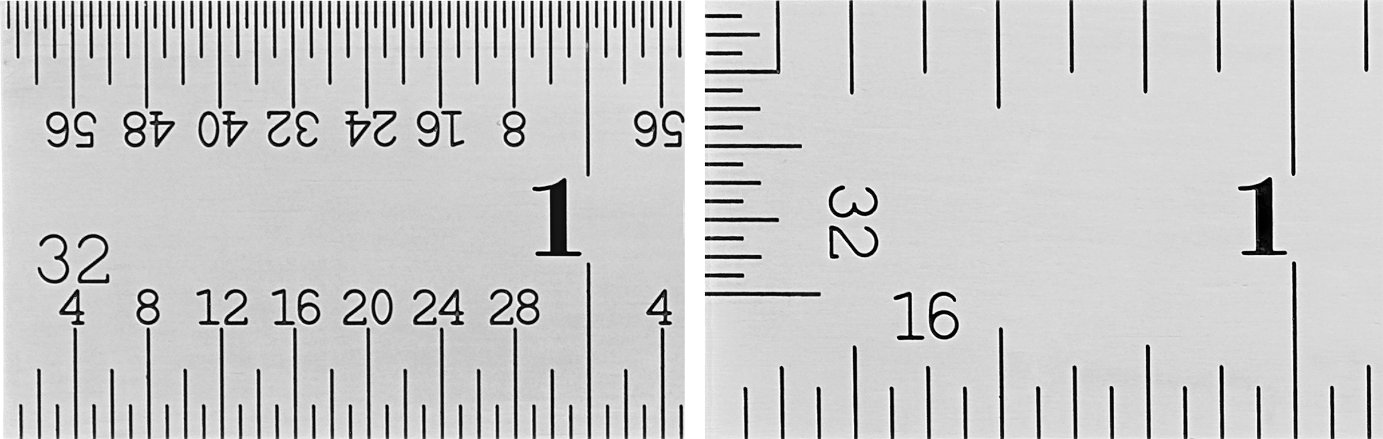 Starrett Yüksek Hassasiyetli Cetvel, 6 inç Uzunluk, 8'lik/16'lık/32'lik Arka Ölçek İşaretleri