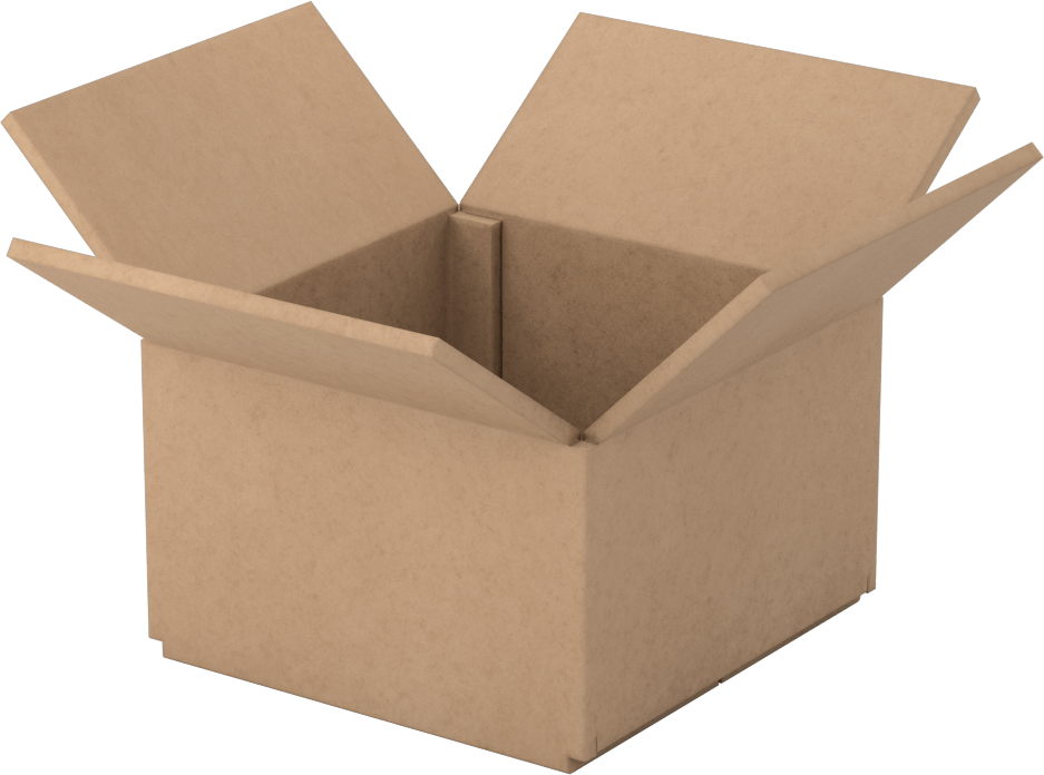 Standart Karton Nakliye Kutuları, 5“ Uzunluk x 5” Genişlik x 3" İç Yükseklik