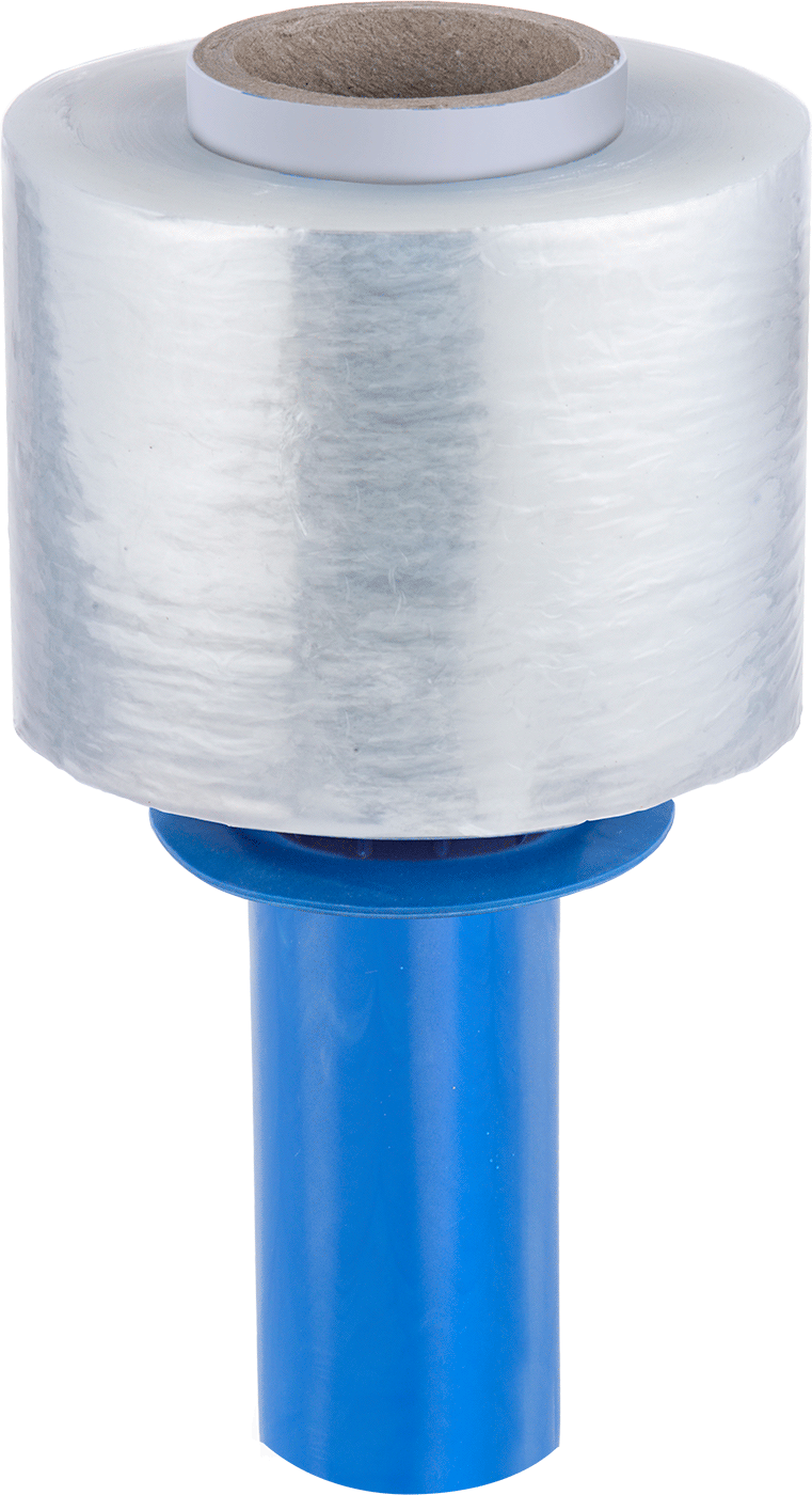 Plastik Saplı Streç Sarma, Şeffaf, 5" Genişlik x 1000 Fit Uzunluk, 80 Gauge