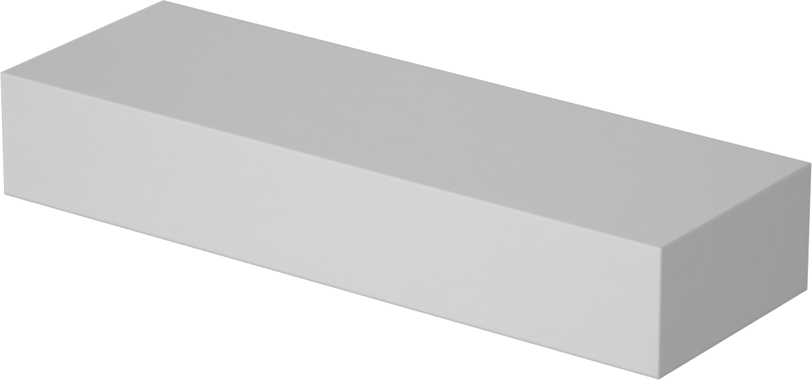 Ekstra Yüksek Sıcaklık Cam-Mika Seramik Çubuk, Kolay İşlenebilir, 2" x 6", 1" Kalınlık