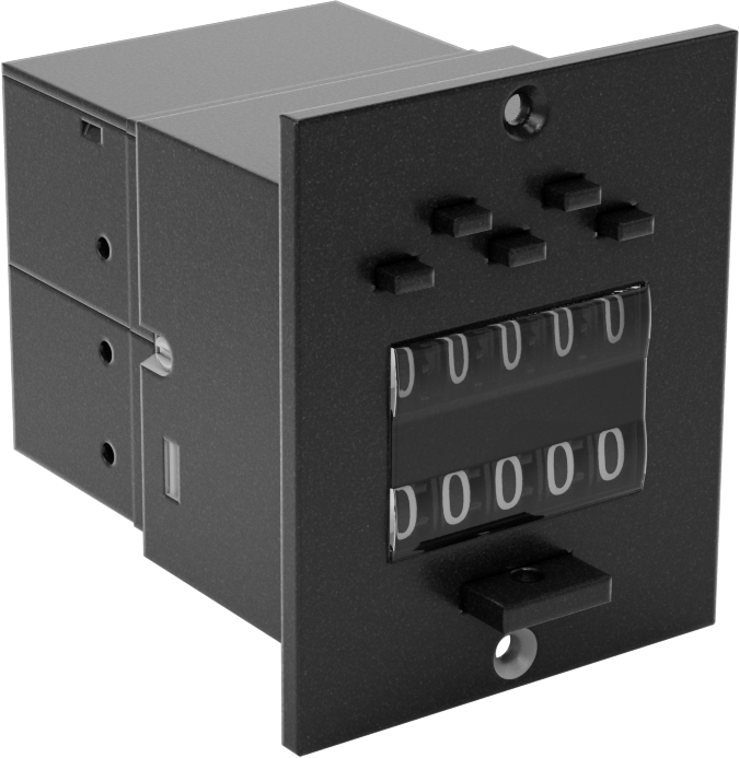 Panele Monte Elektrikle Çalışan Sayaç, Çıkış Rölesi ile, Vida ile Sabitleme, Tel Uçları, 120V AC Giriş