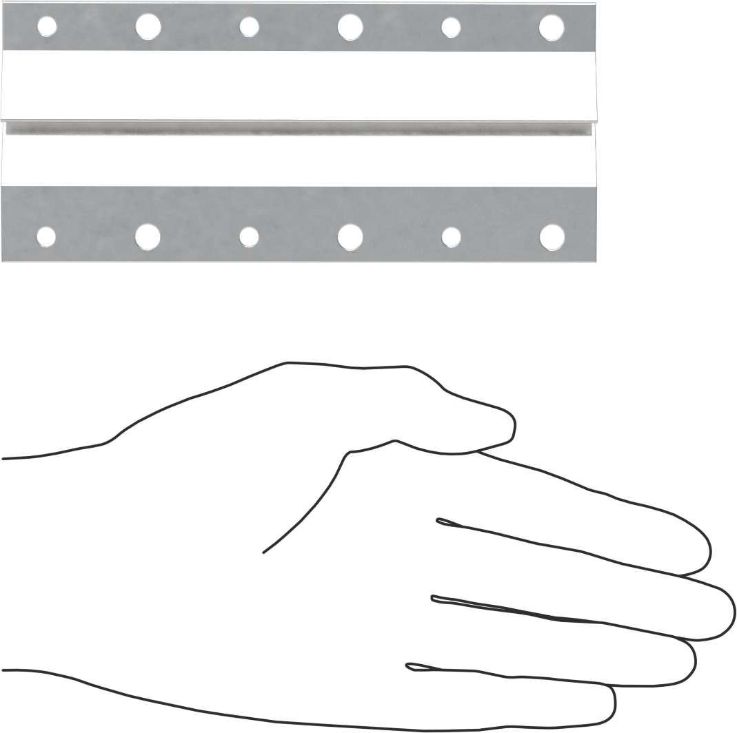 Kolay Seviyeli Kaldırılabilir Panel Asma Braketi, 5-7/8" x 1-1/4"