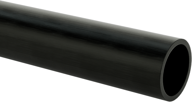 Karbon Fiber Tüp, 0.236" OD, 0.196" ID, 12" Uzunluk