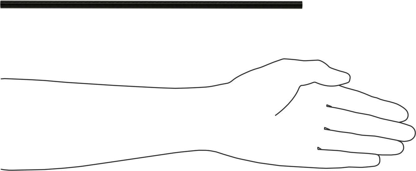 Karbon Fiber Tüp, 0.314" OD, 0.236" ID, 12" Uzunluk
