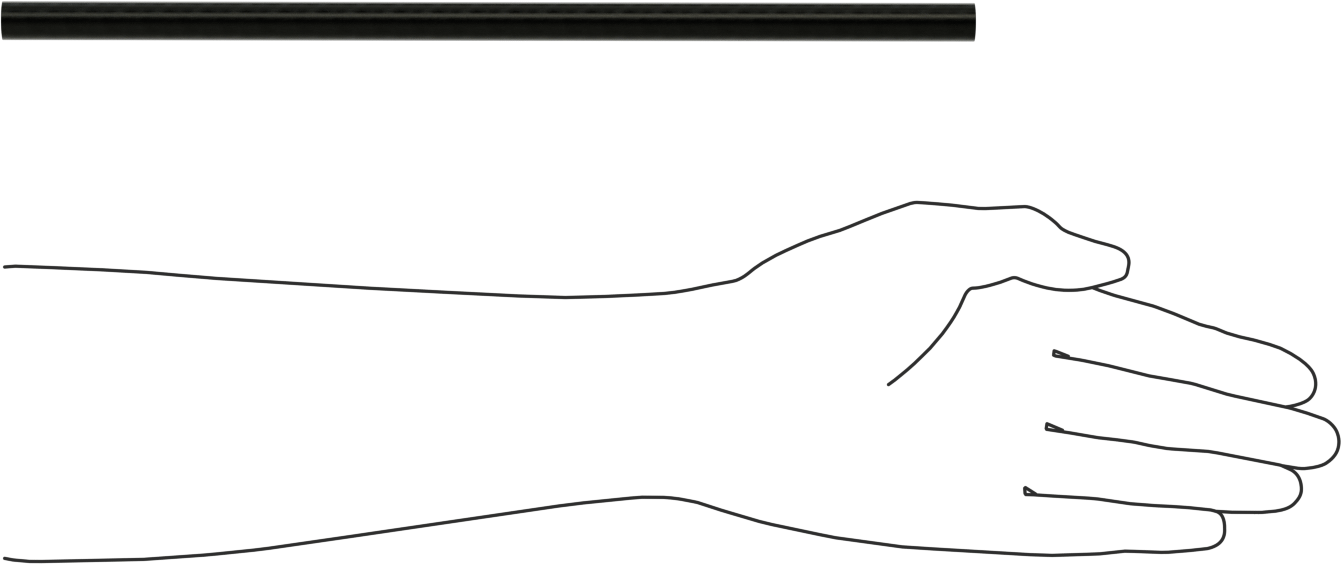 Karbon Fiber Tüp, 0.472" OD, 0.39" ID, 12" Uzunluk