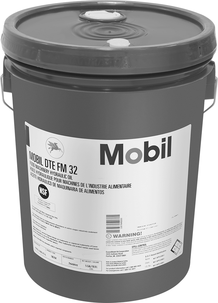 Gıda ve İçecek Hidrolik Yağı, Gıda Sınıfı, DTE FM 32, 5-gal