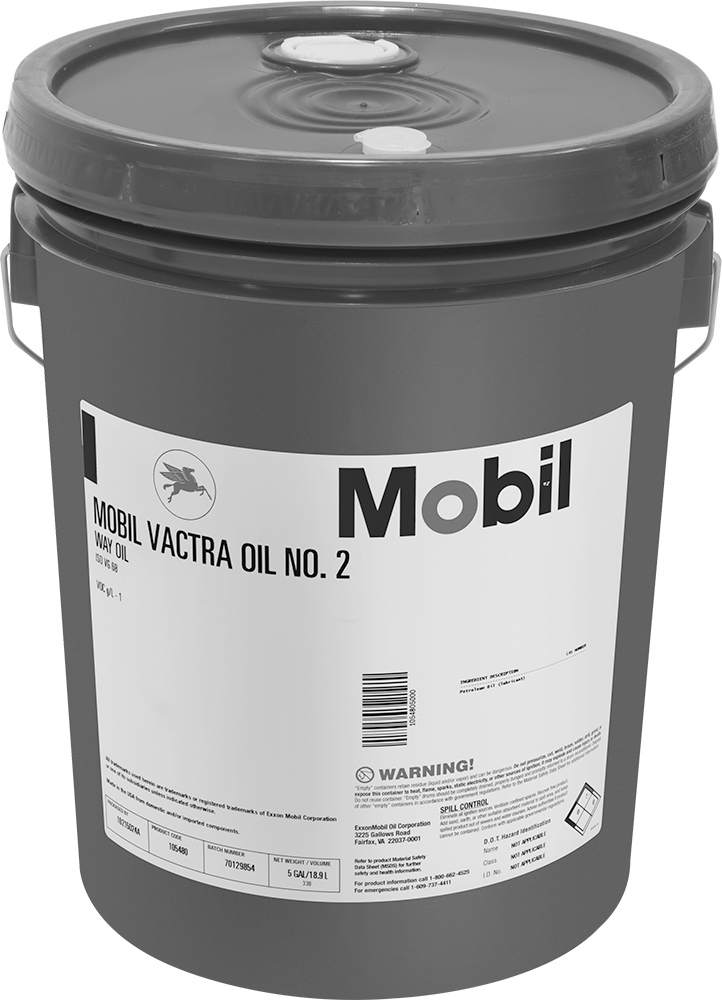 Mobil Vactra Number 2 Kayma ve Yürütme Yağı, 5 Galon Kova