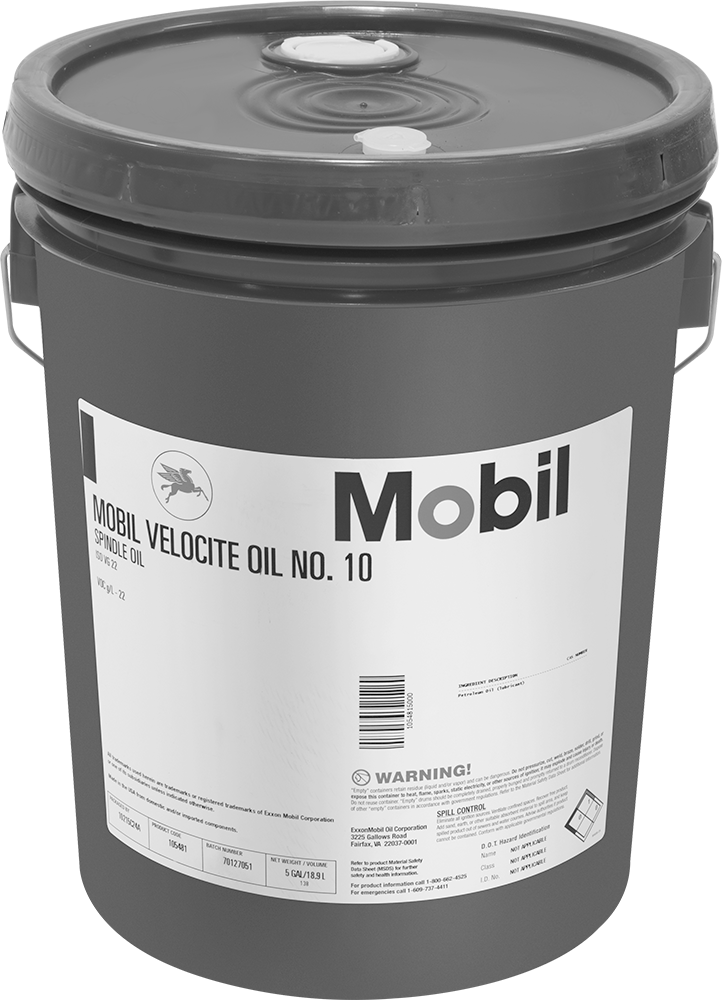 Mobil Velocite Number 10 Rulman Yağı, 5 Galon Kova