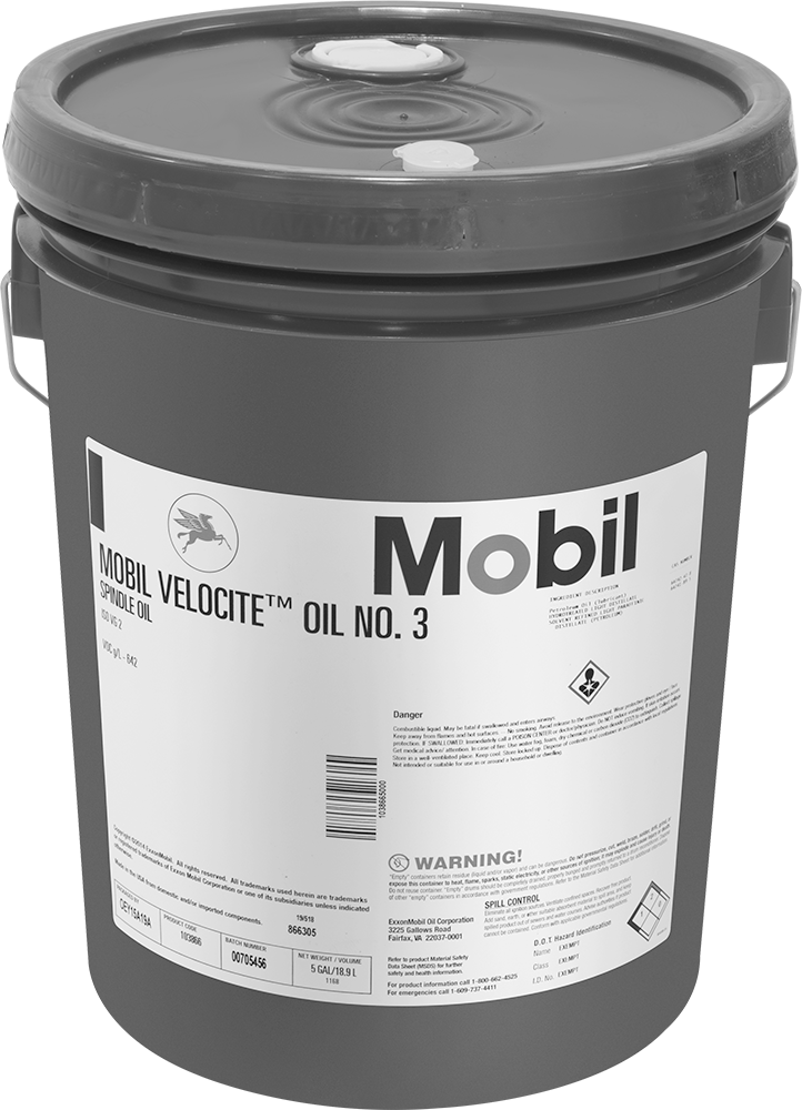 Mobil Velocite 3 Numaralı Rulman Yağı, 5 Galon Kova