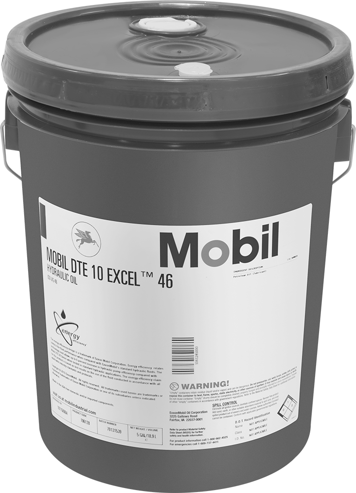 Mobil DTE 10 Excel 46 Hidrolik Yağı, 5 Galon