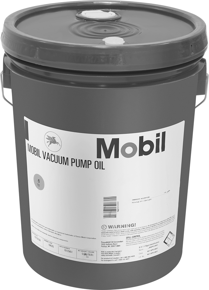 Mobil Vakum Pompası Yağı, 5 galonluk Kova