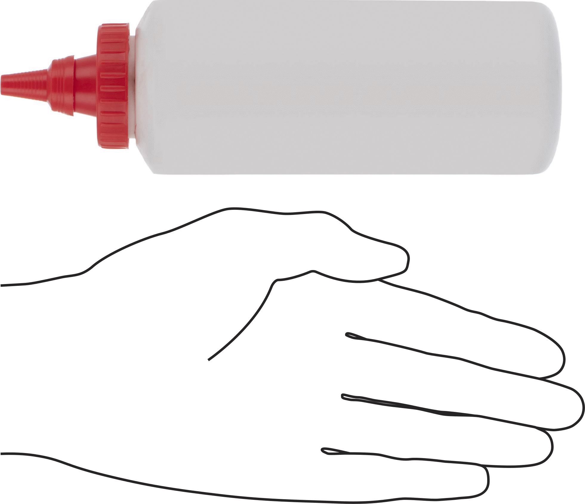 Tebeşir Hattı Makaraları için Toz Tebeşir, Kırmızı, 8 oz. Şişe