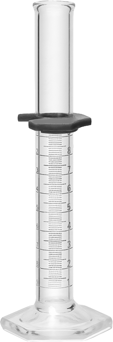 Borosilikat Cam Ölçülü Silindir, Sınıf B, 10 ml Kapasite