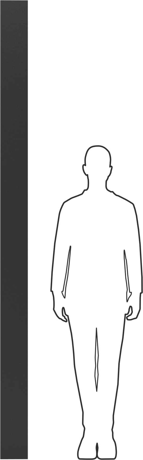 Yapışkan Arka Yüzlü Poliüretan Köpük Yüzey Koruyucu, Yüzey, 98" Uzunluk, 5-7/8" Genişlik, 13/16" Kalınlık, Siyah