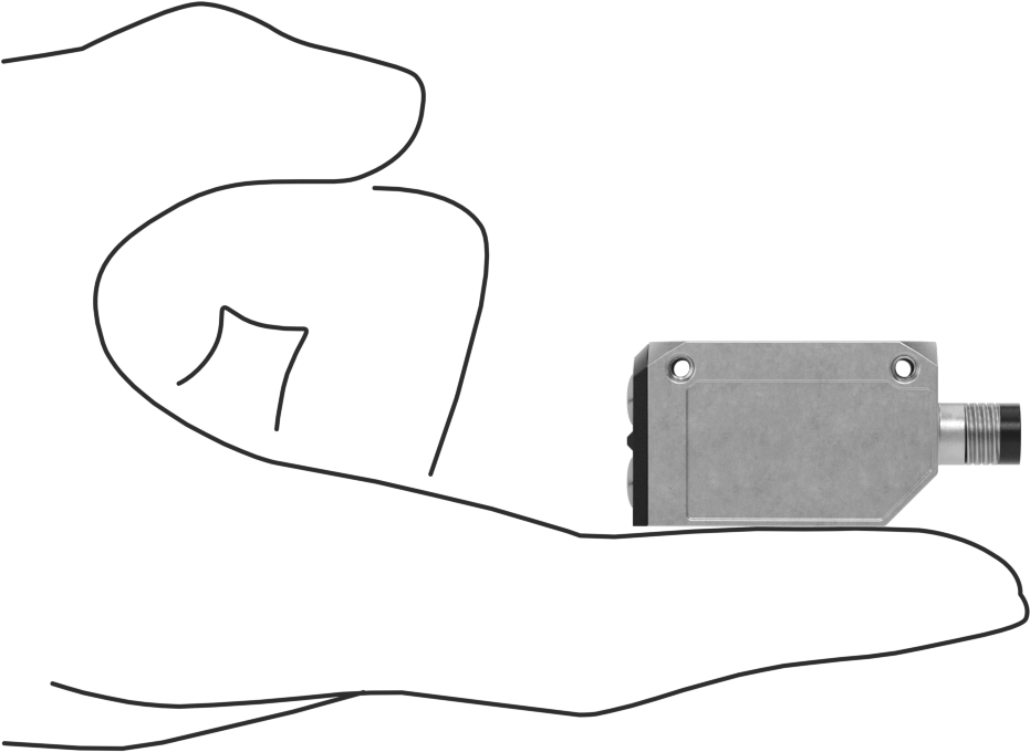 Zorlu Ortamlar İçin Fotoelektrik Anahtar, 3 Kutuplu Nano M8 Fiş ile, Doğrudan Algılama, PNP Çıkışı