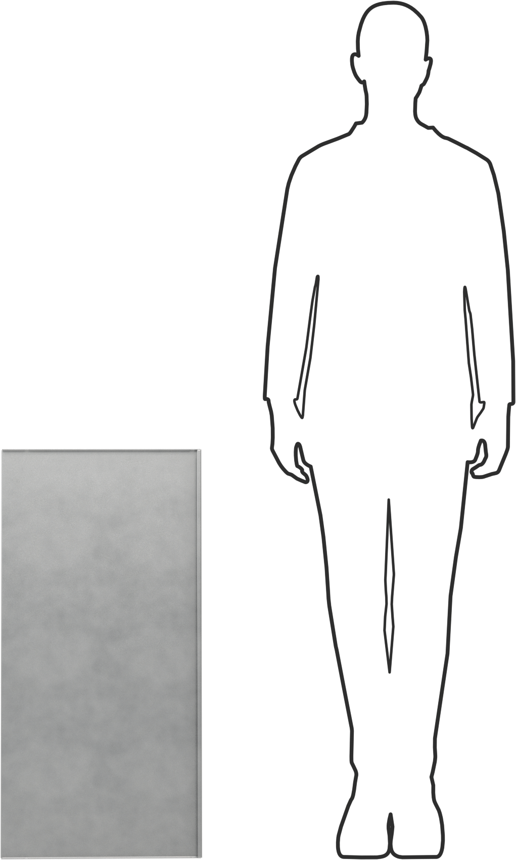 Paslanmaz Çelik Raf, 16“ Derinlik x 32” Genişlik
