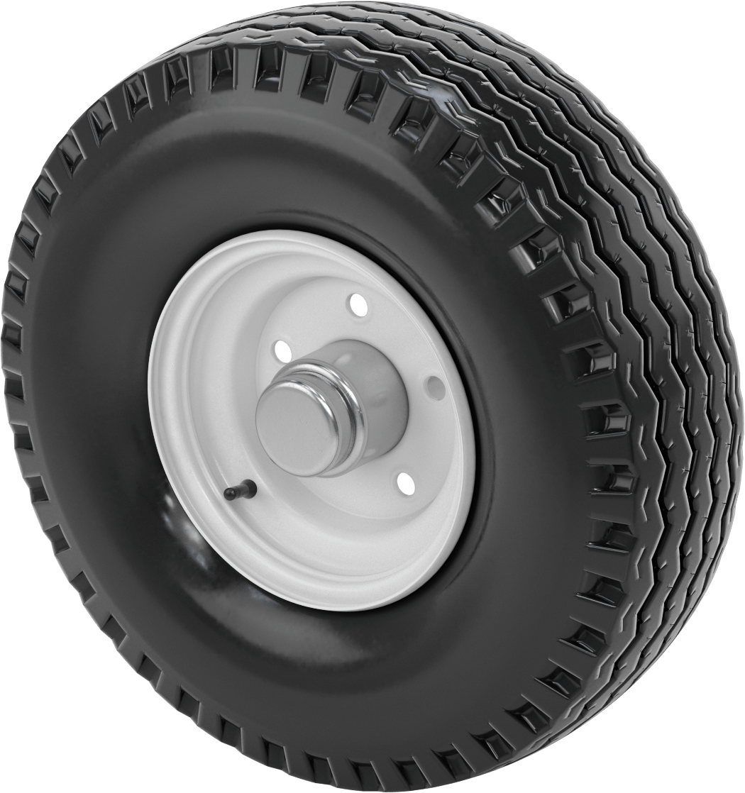 Otoyol Kullanımı için Çelik Göbekli Pnömatik Römork Tekerleği, 18-1/8“ Çap x 5-13/16” Genişlik, 1075 lb. @ 100 PSI Tekerlek Başına