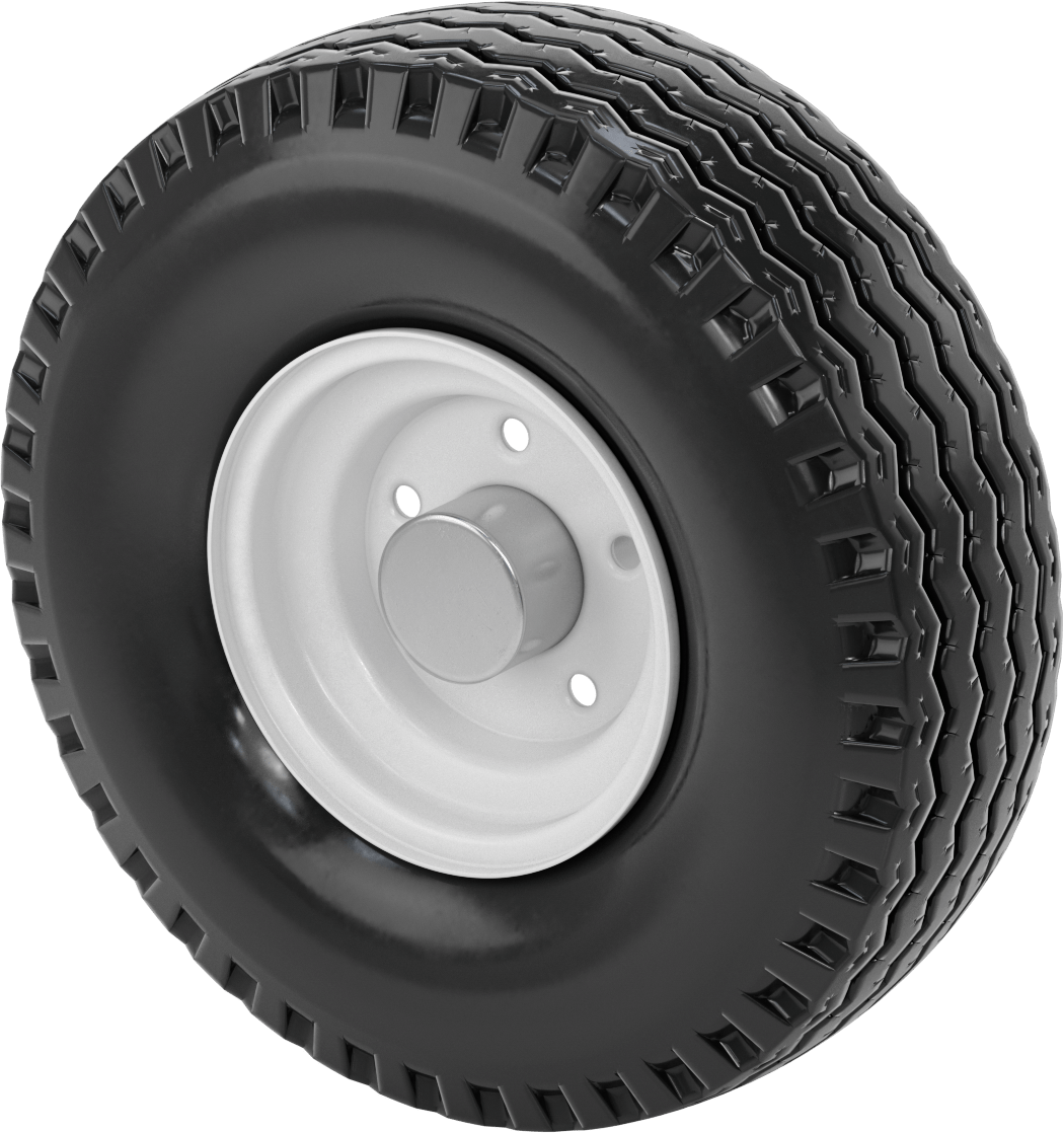 Otoyol Kullanımı için Çelik Göbekli Pnömatik Römork Tekerleği, 18-1/8“ Çap x 5-13/16” Genişlik, 1075 lb. @ 100 PSI Tekerlek Başına