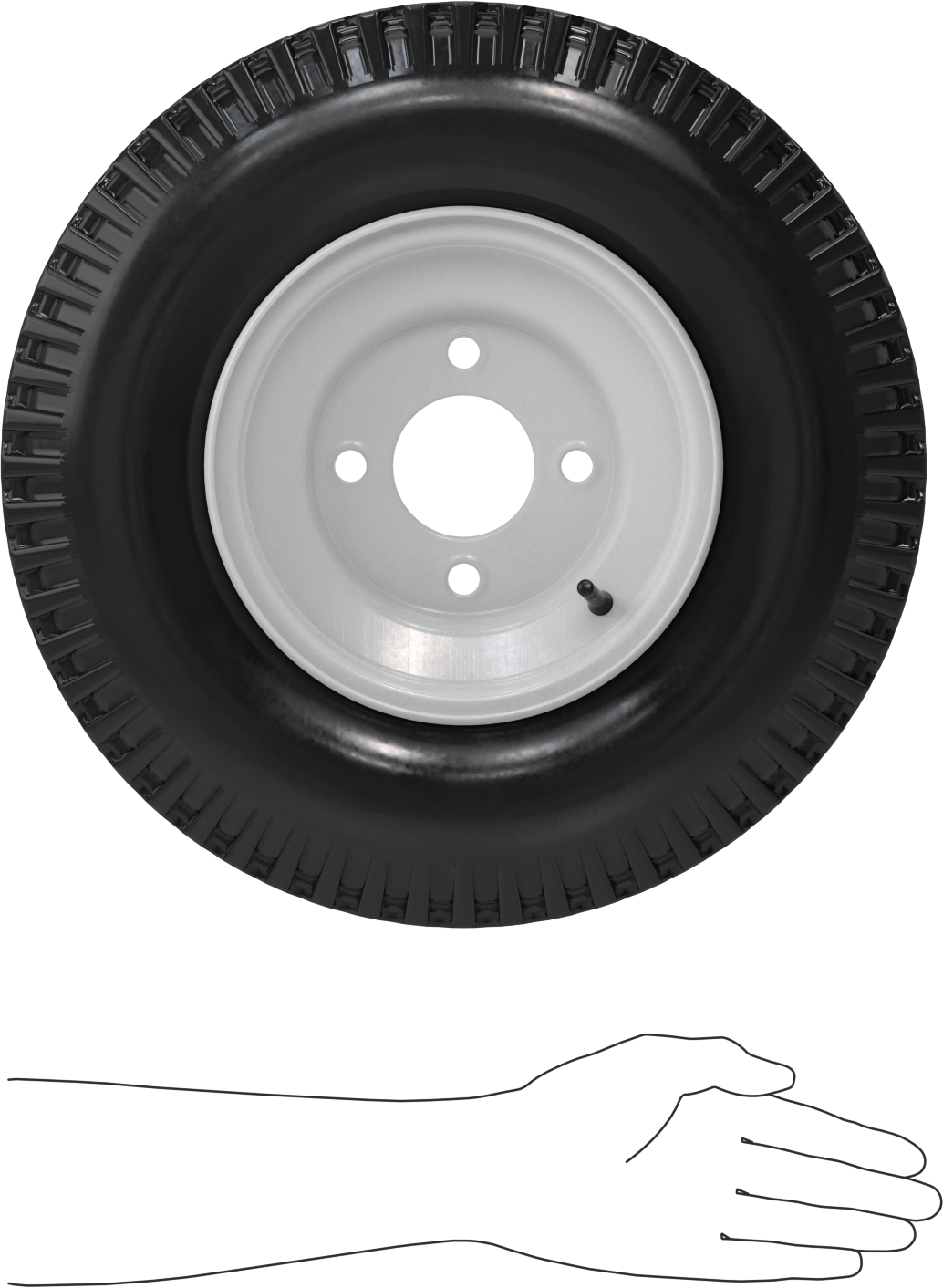 Kamyonlar için 16-1/8" Çaplı Tekerlek, Taşıyıcılar ve Römorklar