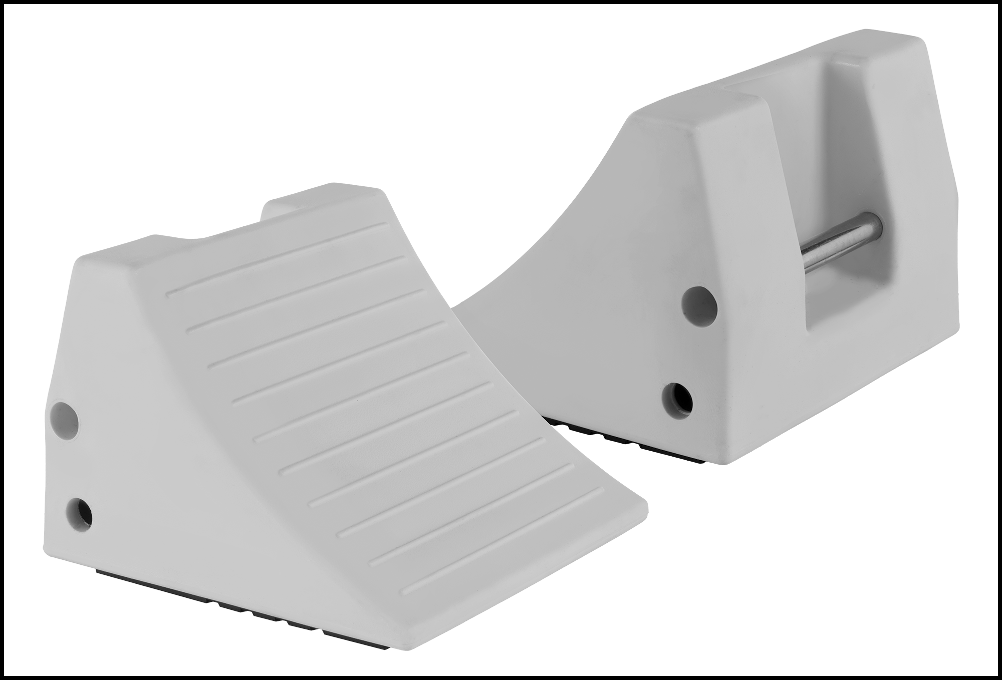 (V) Two Chocks Shown (Sold Separately)