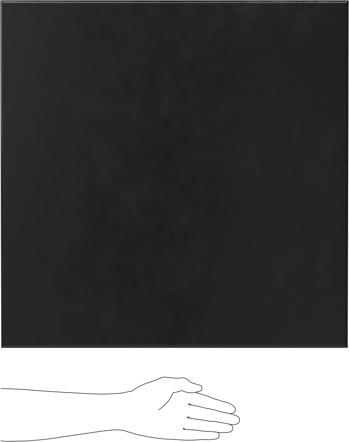 Aşınmaya Dayanıklı Poliüretan Kauçuk Levha, Ultra Pürüzsüz Doku ile, 24" x 24", 1/8" Kalınlık
