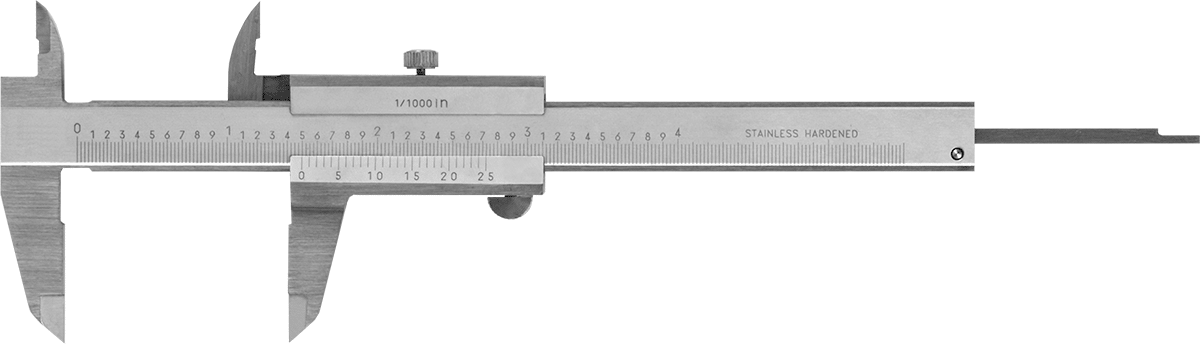 Vernier Kaliper, 0“ ila 4” Ölçüm Aralığı