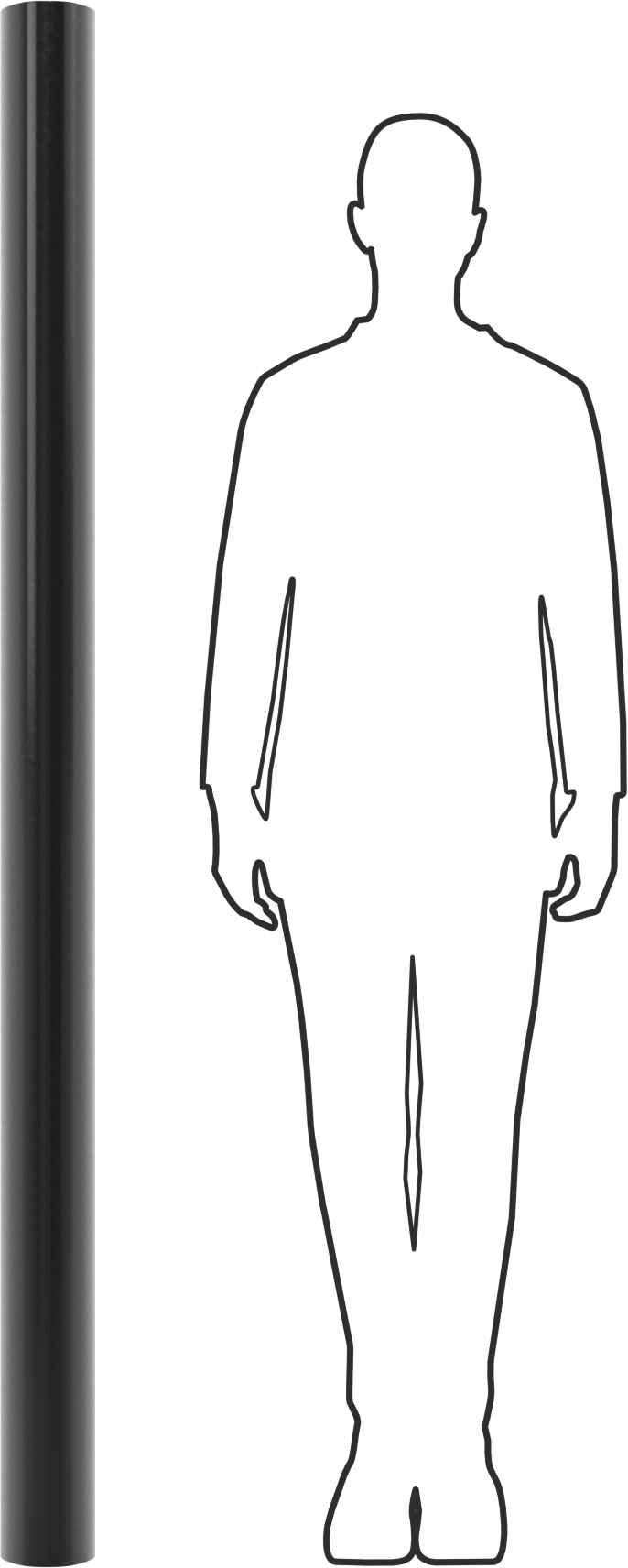 Araç Montajlı Tampon, 4-3/8“ x 72” x 3-7/8" Toplam