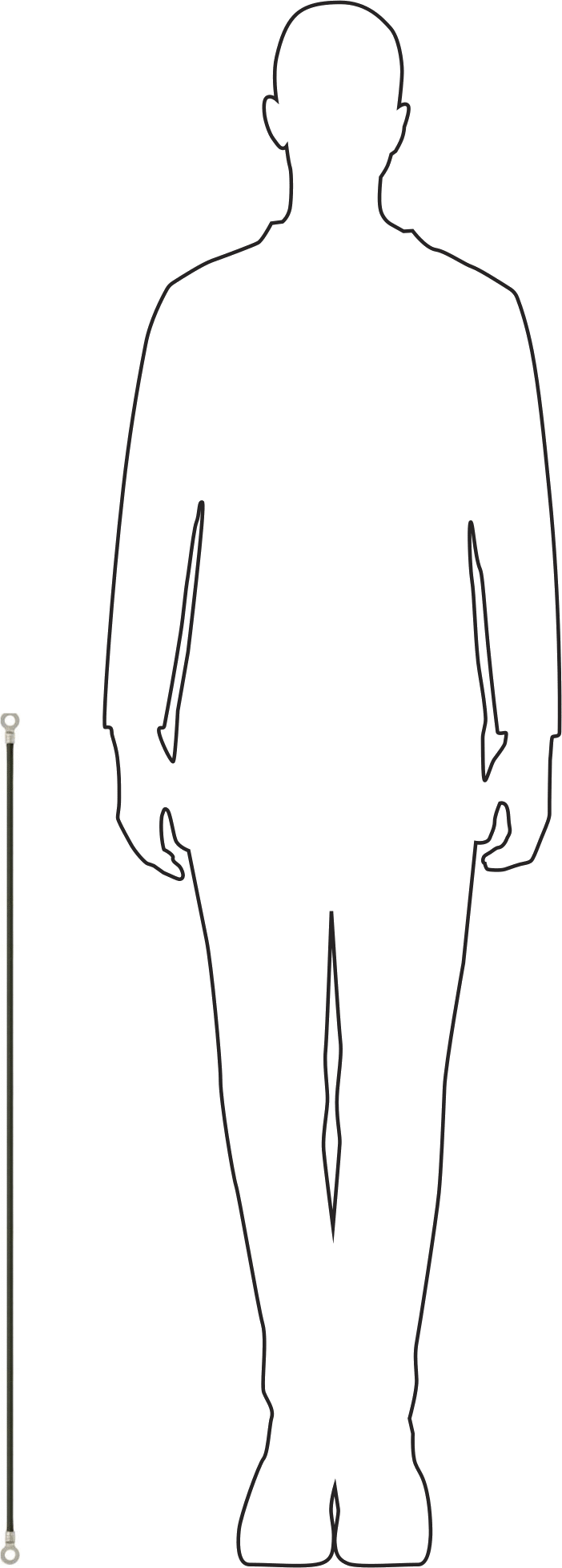 Ultra Esnek Topraklama Teli, Tırnaklı, Yalıtımlı, 6 AWG, 36" Uzunluk