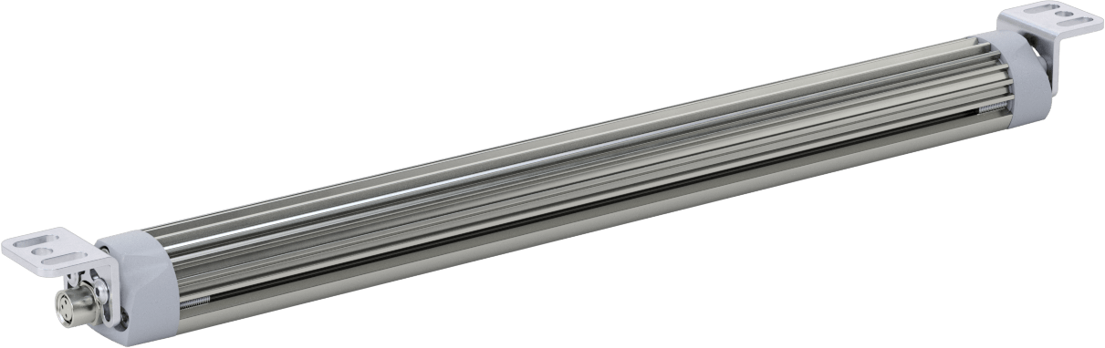 Şerit Makinesi Işığı, Kademeli, 25 mm Genişlik x 11-1/2 inç Uzunluk x 1 inç Yükseklik (Toplam)