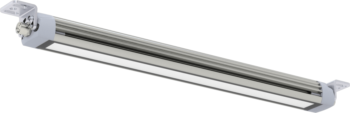 Şerit Makinesi Işığı, Kademeli, 25 mm Genişlik x 11-1/2 inç Uzunluk x 1 inç Yükseklik (Toplam)