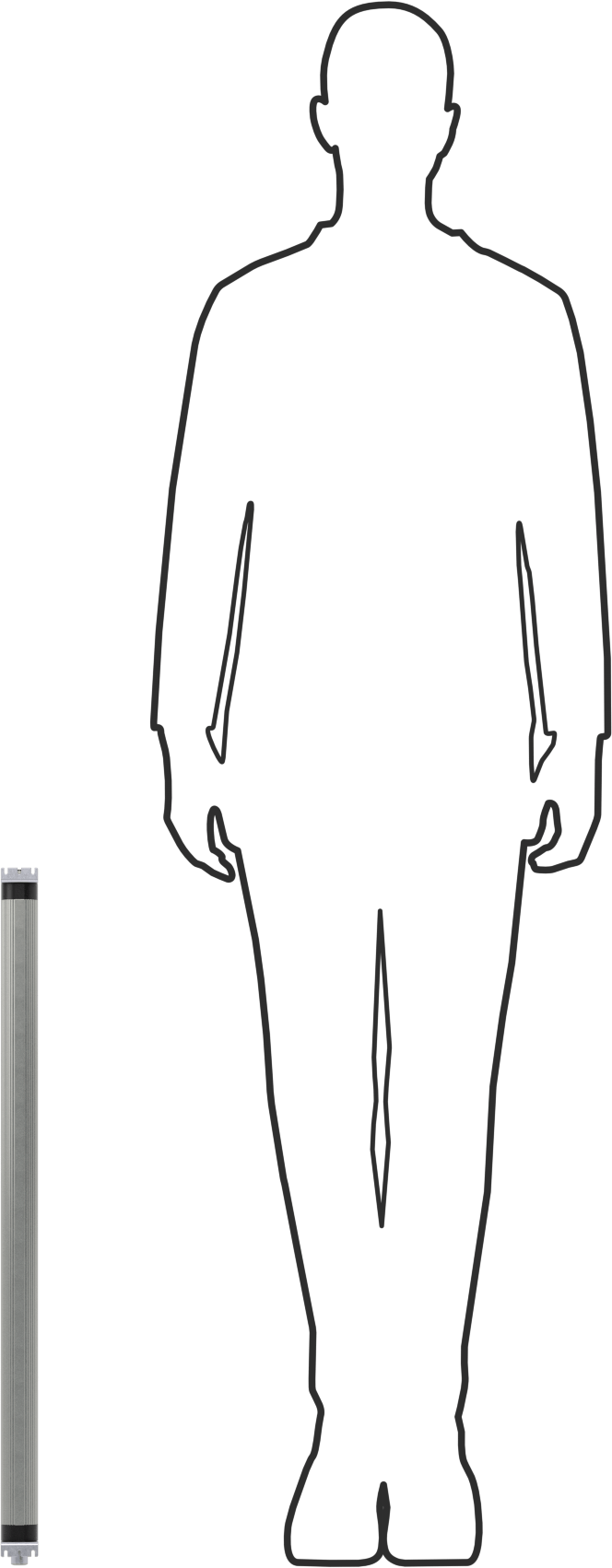 Şerit Makinesi Işığı, 40 mm Genişlik x 28-5/8“ Uzunluk x 1-1/8” Toplam Yükseklik