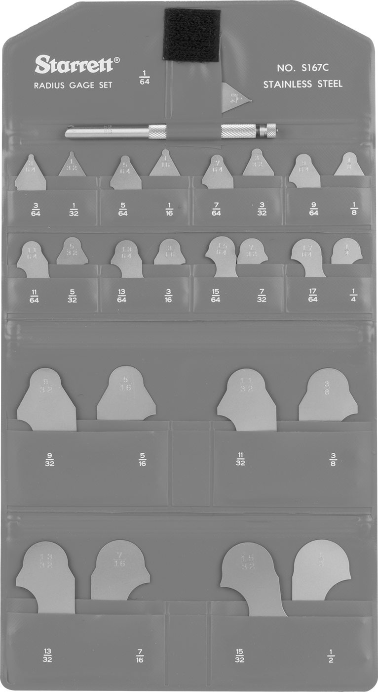 Starrett Hassas Yarıçaplı Alet, 25 Tanımlayıcı