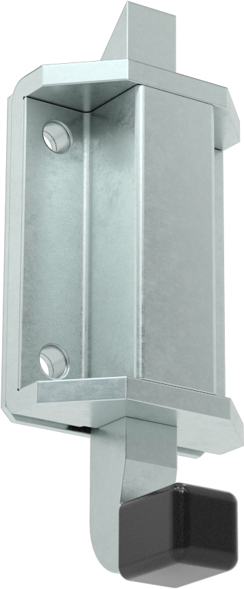 Yaylı Kayar Cıvata Mandalı, Topuzlu Çekme, Çinko Kaplı Çelik, 2-7/8“ Yükseklik x 2” Genişlik