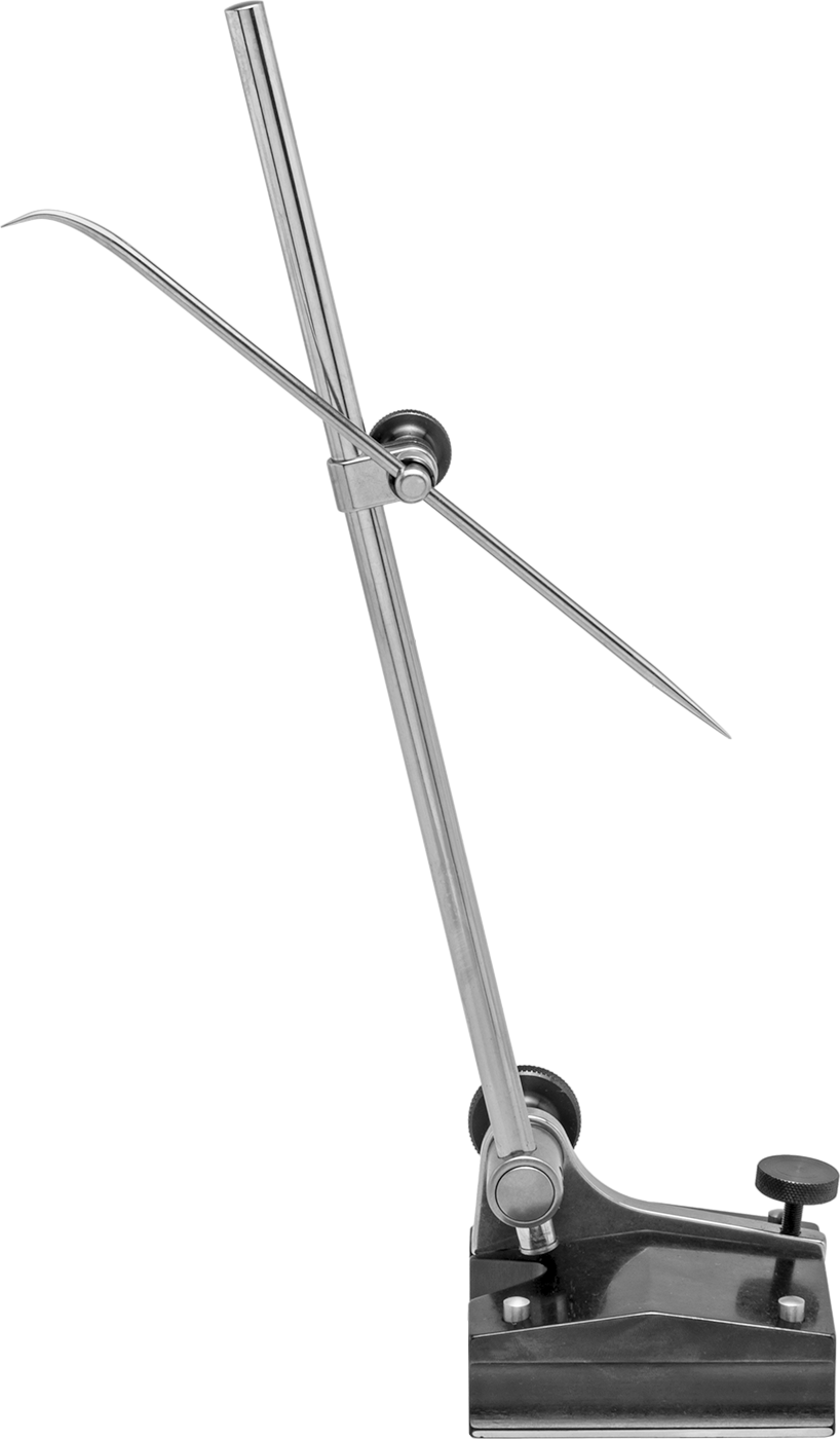 Tabanlı Çizici, 4 Ölçü Pimi ile, Açılı Uç, 8-1/2" Uzunlukta Çizici