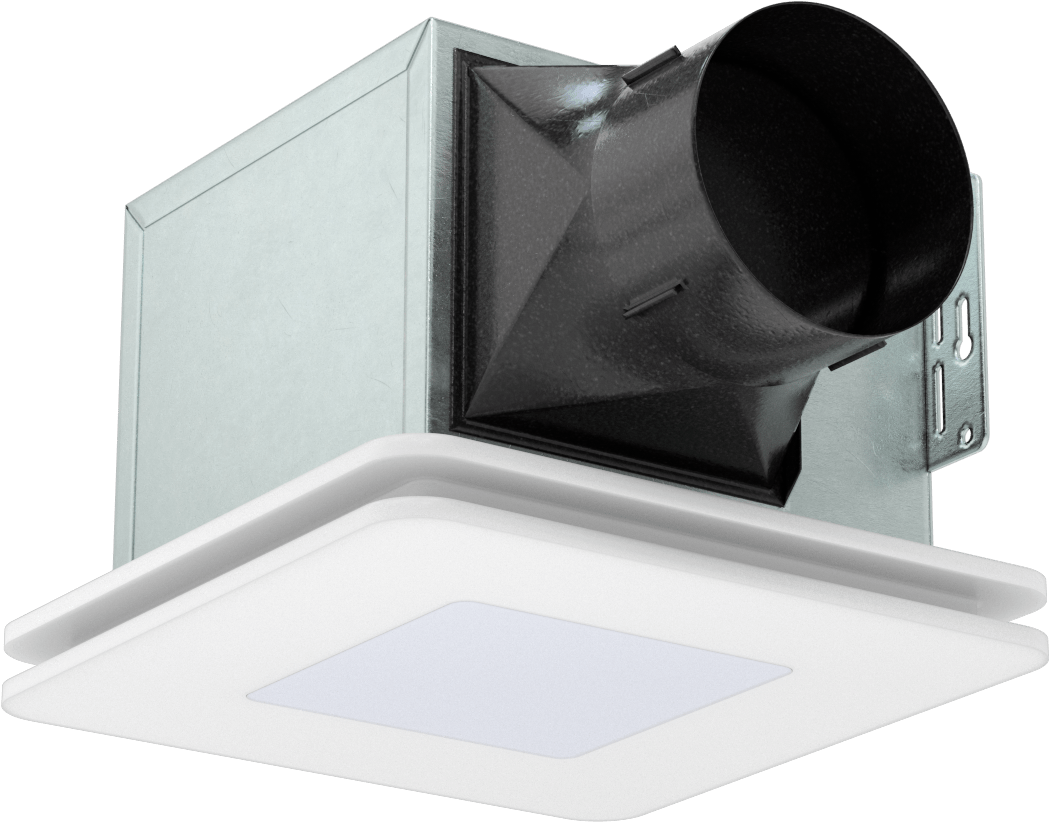 Tavana Monte Lavabo Egzoz Fanı, Işıklı, 60 CFM Hava Akışı