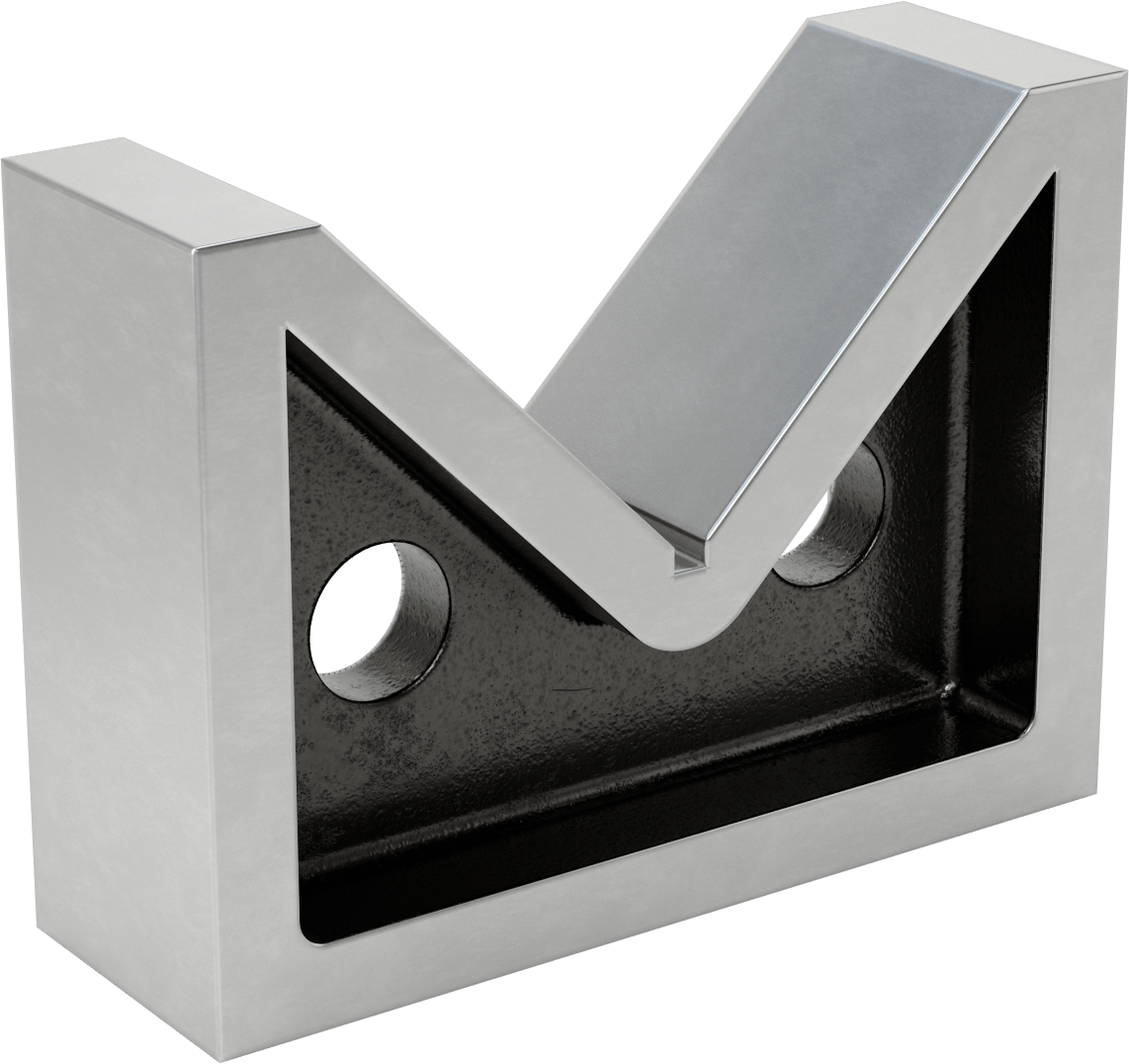 Ekonomik Eşleştirilmiş Çift V-Bloklar, 1 adet Vee ile, 7-7/8" Maksimum İş Parçası Çapı için, 2-7/8" Uzunluk