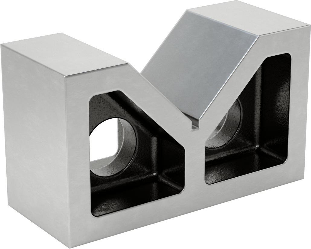 Ekonomik Eşleştirilmiş Çift V-Bloklar, 1 adet Vee ile, 4-5/16" maksimum iş parçası çapı için, 2-1/2" Uzunluk