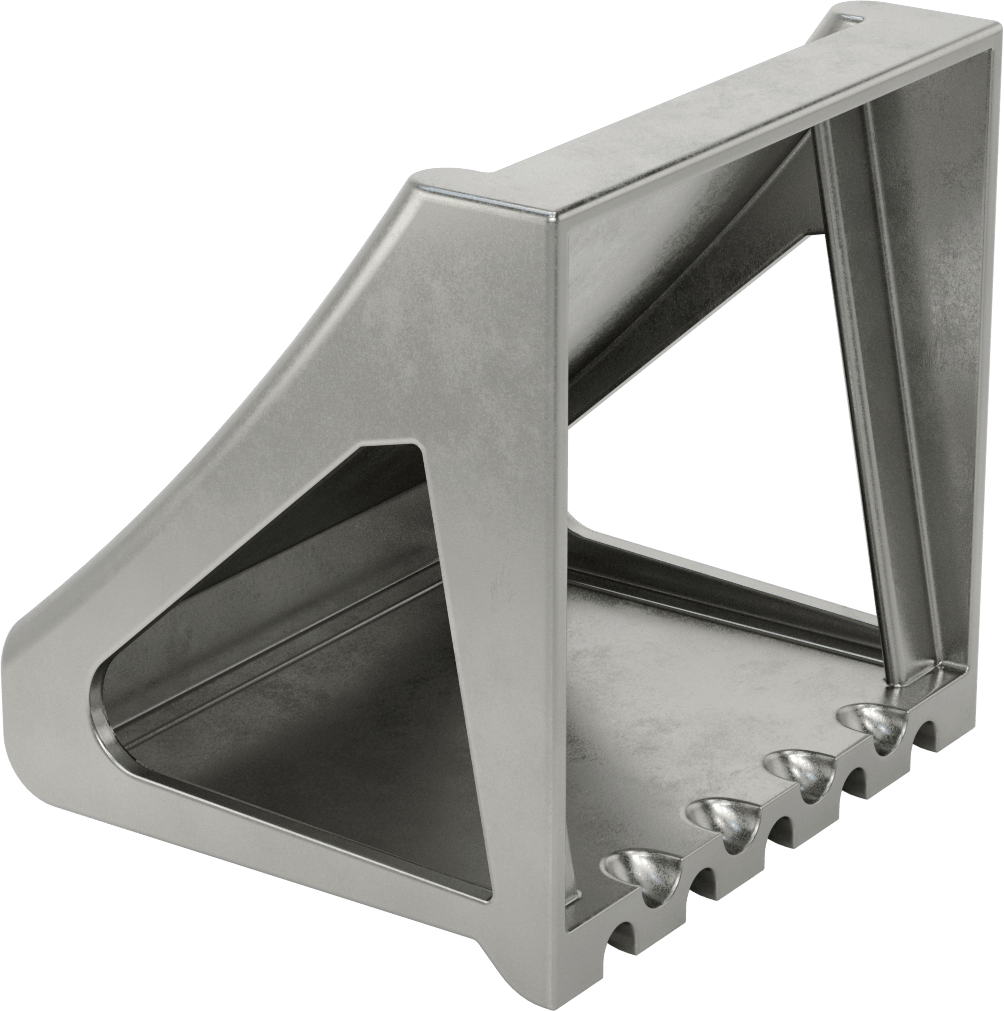 Tekerlek Takozu, 16" Maksimum Tekerlek Çapı için, 8-1/4" Uzunluk, 8-1/2" Genişlik, 7-1/8" Yükseklik